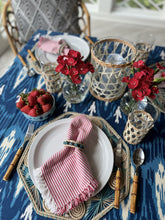 Load image into Gallery viewer, Teal & Natural Napkin Ring