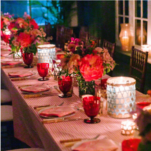 Load image into Gallery viewer, Petite Strip Tablecloth Watermelon