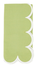 Load image into Gallery viewer, Kiwi Scalloped Napkin