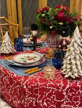 Load image into Gallery viewer, Bird of Paradise Tablecloth-Pomegranate