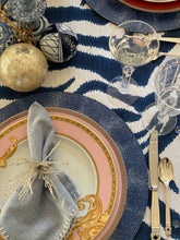 Load image into Gallery viewer, Navy Faux Shagreen Placemats