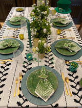 Load image into Gallery viewer, Helena Embroidered Tablecloth- Black