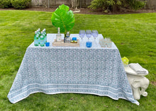 Load image into Gallery viewer, Caroline Blue Tablecloth