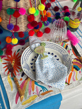 Load image into Gallery viewer, Mexican Oaxaca Tablecloth-Blue