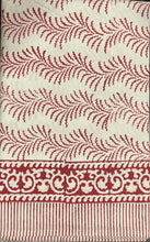 Load image into Gallery viewer, Red Fern Tablecloth