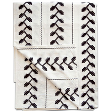 Load image into Gallery viewer, Helena Embroidered Tablecloth- Black