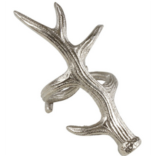 Load image into Gallery viewer, Silver Antler Napkin Ring
