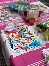 Load image into Gallery viewer, Mexican Oaxaca Tablecloth-Pink