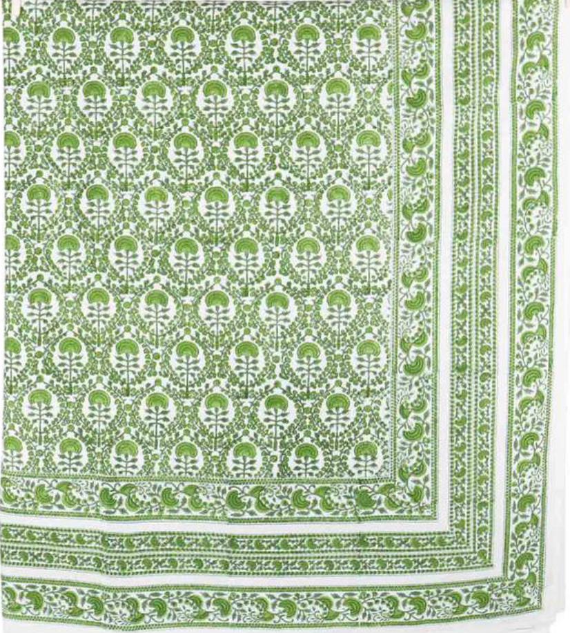 Caroline Green Tablecloth
