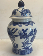 Load image into Gallery viewer, Mini Chinoiserie Blue &amp; White Lidded Jars
