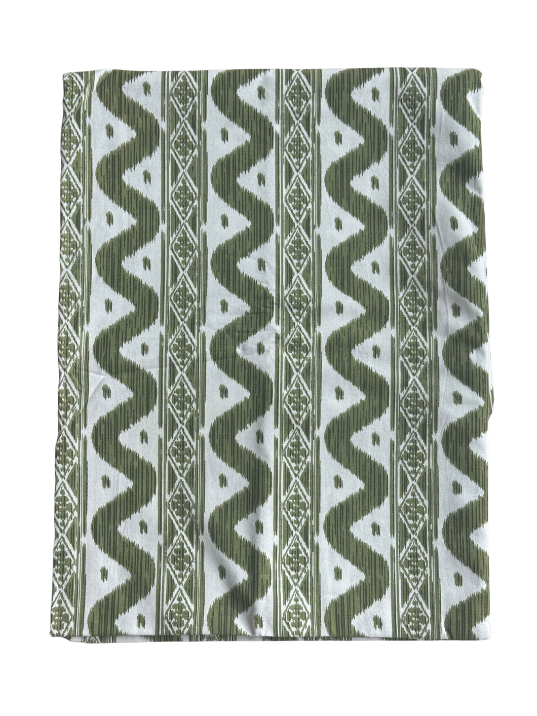 Green Wavy Tablecloth