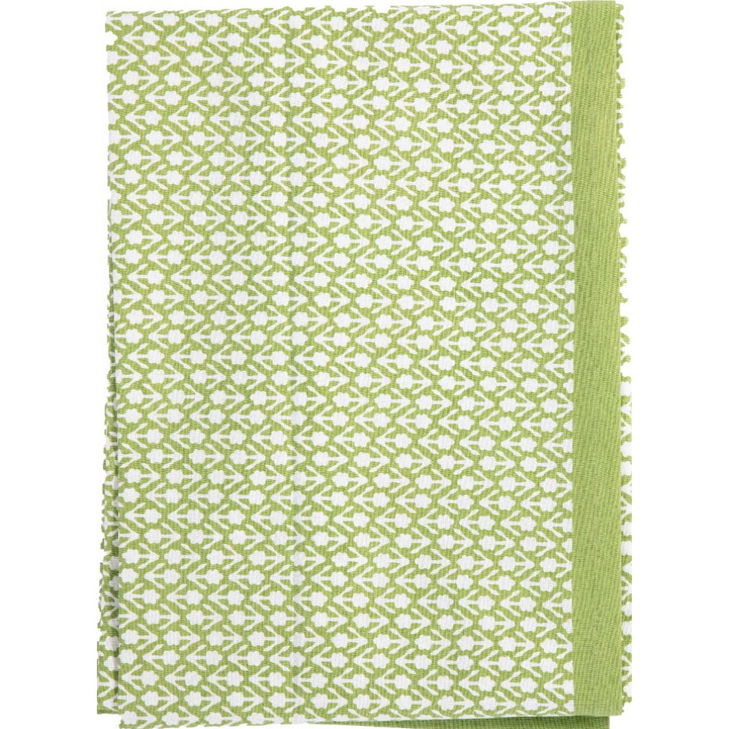 Green Floral Round Tablecloth