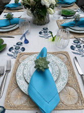 Load image into Gallery viewer, Turquoise Hemstitch Napkin
