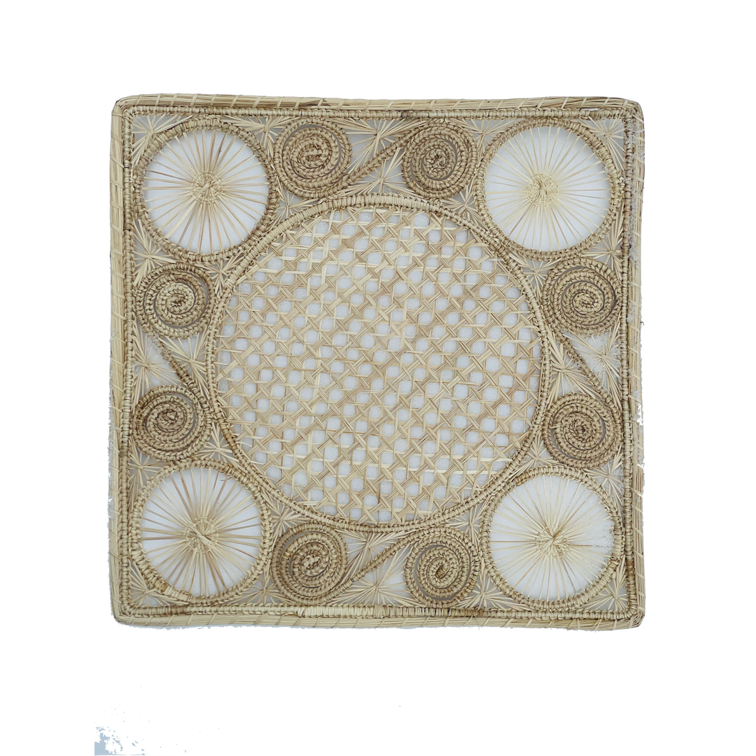 Iraca Square Placemat- Natural